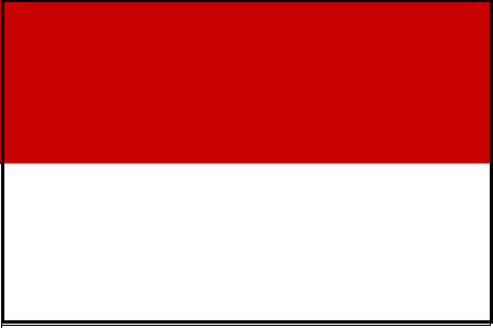 Flagge Indonesien